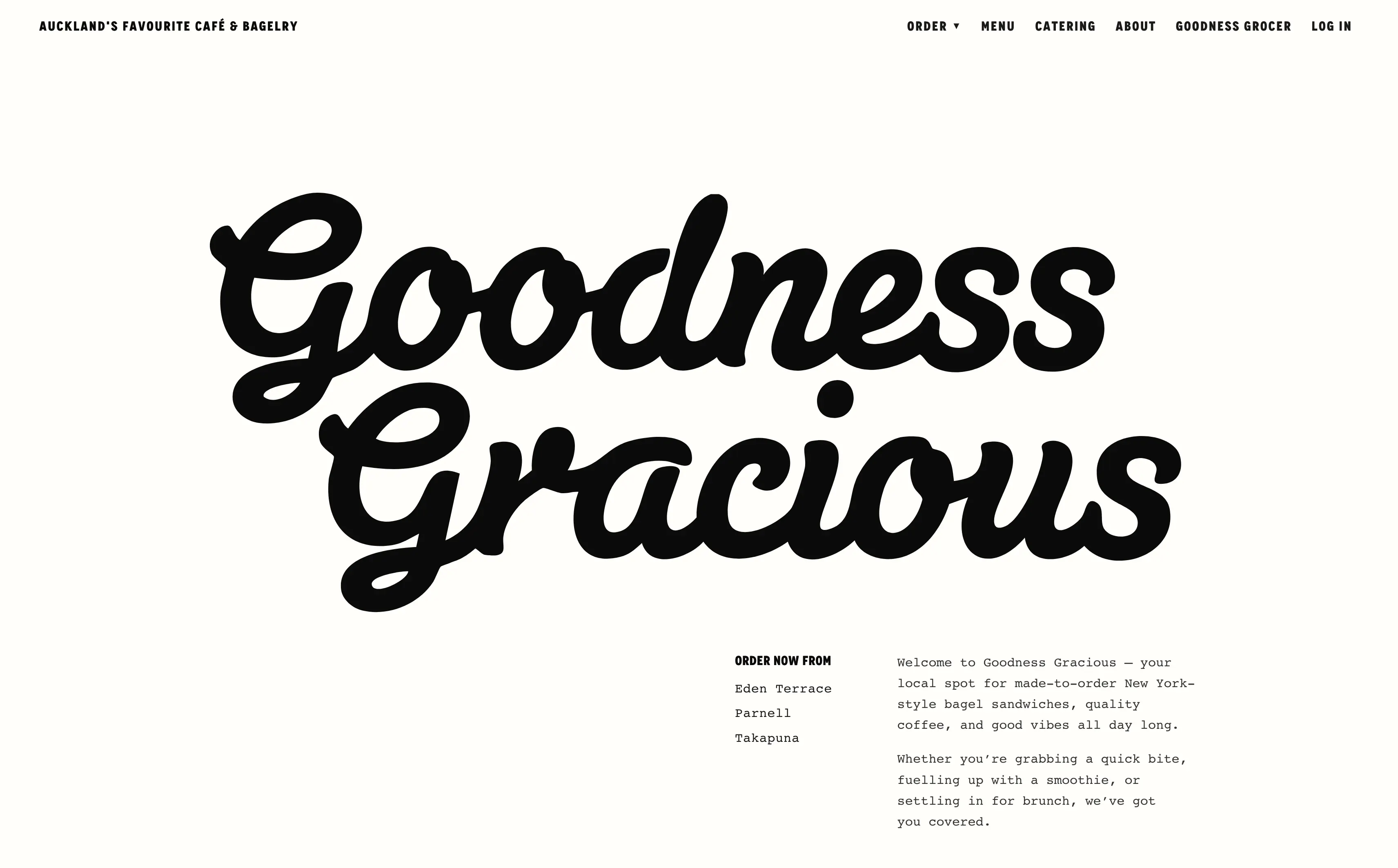 Goodness Gracious — Bakery, Cafe & Catering
