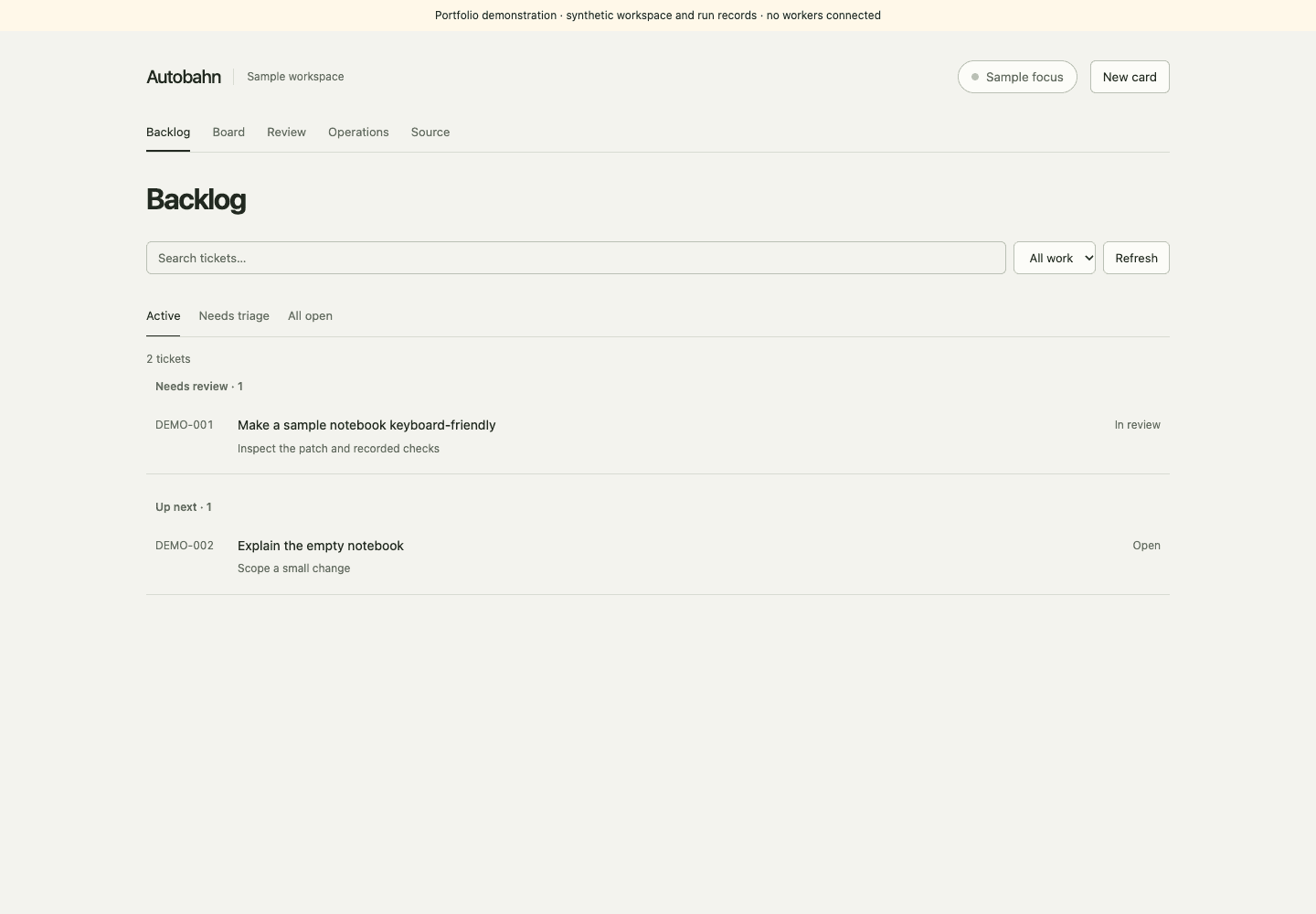 Keep planning readable