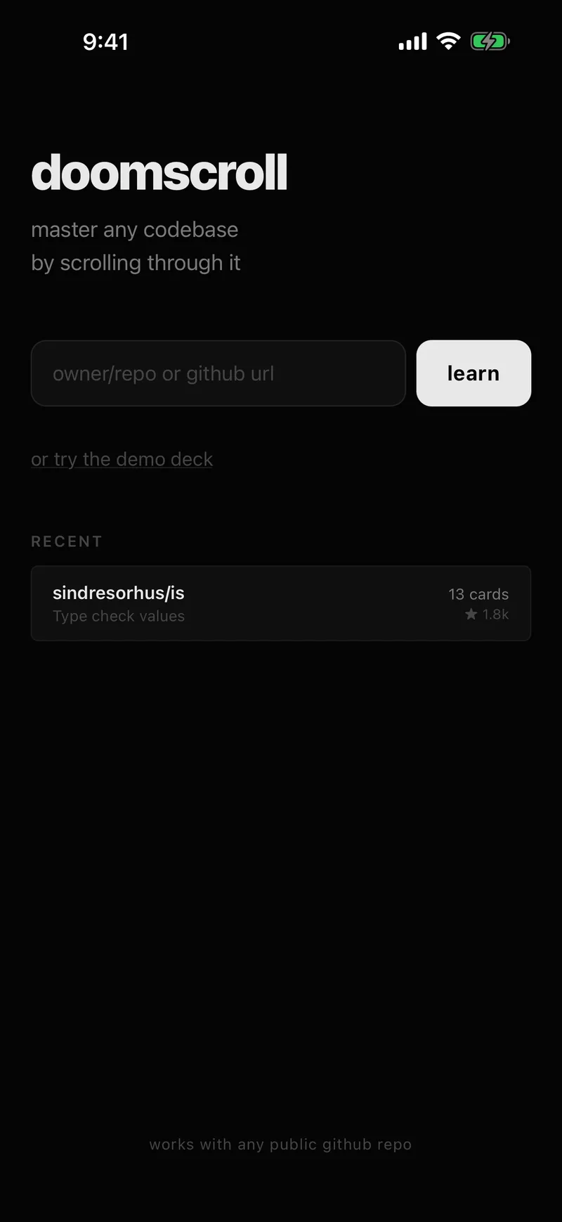 doomscroll selected interface